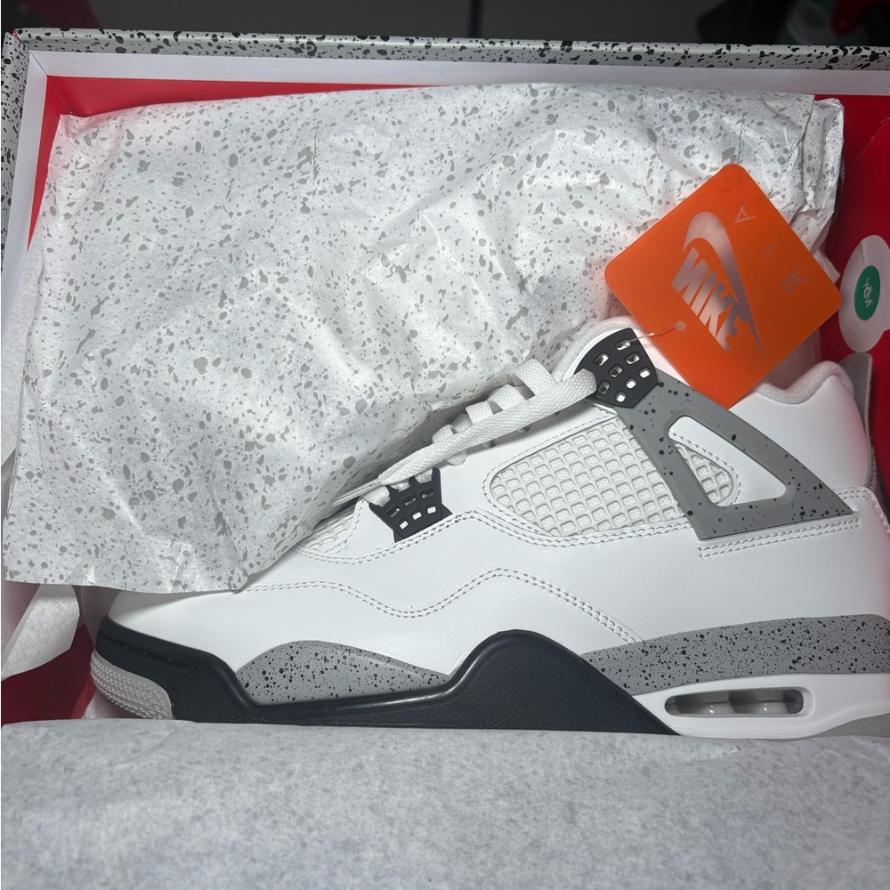 Men's Air Jordan 4 Retro OG White Cement